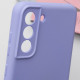 Чохол Silicone Cover Lakshmi Full Camera (A) для Samsung Galaxy S23 Бузковий / Dasheen - фото