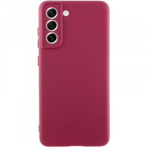 Чохол Silicone Cover Lakshmi Full Camera (A) для Samsung Galaxy S23+ Бордовий / Marsala