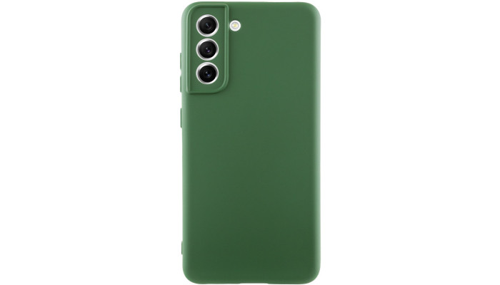 Чехол Silicone Cover Lakshmi Full Camera (A) для Samsung Galaxy S23+ Зеленый / Dark green - фото