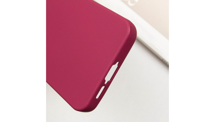 Чехол Silicone Cover Lakshmi Full Camera (A) для Samsung Galaxy A34 5G Бордовый / Marsala - фото