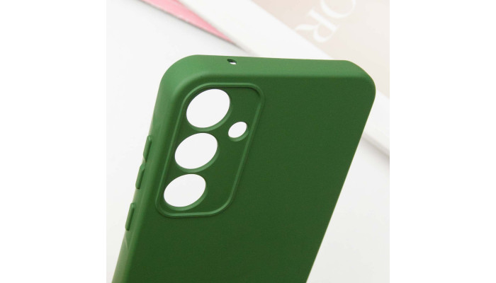 Чехол Silicone Cover Lakshmi Full Camera (A) для Samsung Galaxy A34 5G Зеленый / Dark green - фото