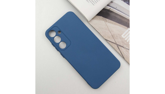 Чехол Silicone Cover Lakshmi Full Camera (A) для Samsung Galaxy A34 5G Синий / Navy Blue - фото