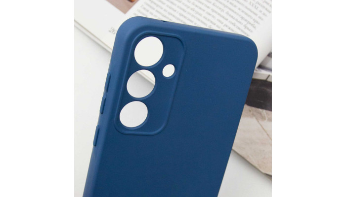 Чехол Silicone Cover Lakshmi Full Camera (A) для Samsung Galaxy A34 5G Синий / Navy Blue - фото