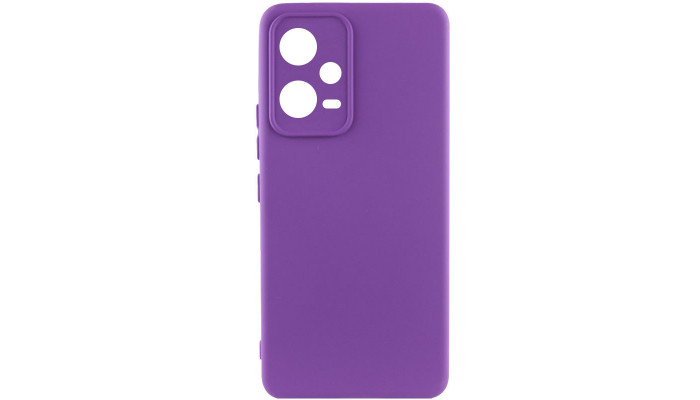 Чехол Silicone Cover Lakshmi Full Camera (A) для Xiaomi Poco X5 5G / Redmi Note 12 5G Фиолетовый / Purple - фото