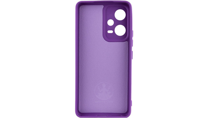 Чехол Silicone Cover Lakshmi Full Camera (A) для Xiaomi Poco X5 5G / Redmi Note 12 5G Фиолетовый / Purple - фото