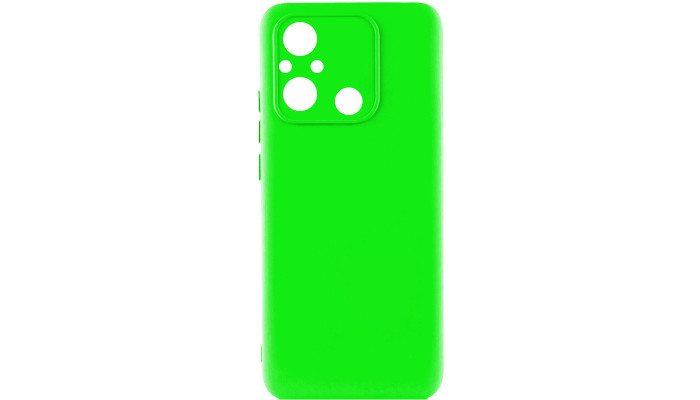 Чехол Silicone Cover Lakshmi Full Camera (A) для Xiaomi Redmi 12C Салатовый / Neon Green - фото