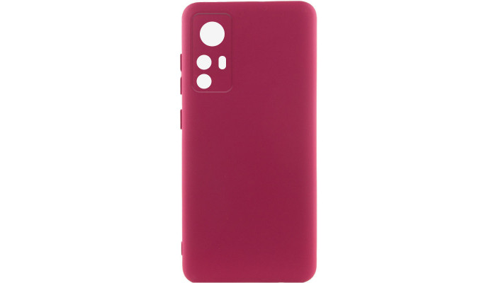 Чехол Silicone Cover Lakshmi Full Camera (A) для Xiaomi Redmi Note 12S Бордовый / Marsala - фото