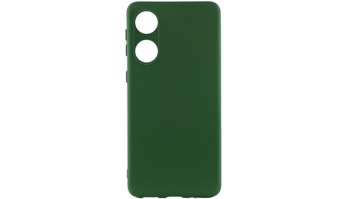 Чохол Silicone Cover Lakshmi Full Camera (A) для Oppo A58 4G Зелений / Dark green - фото