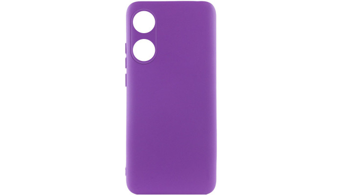 Чехол Silicone Cover Lakshmi Full Camera (A) для Oppo A58 4G Фиолетовый / Purple - фото