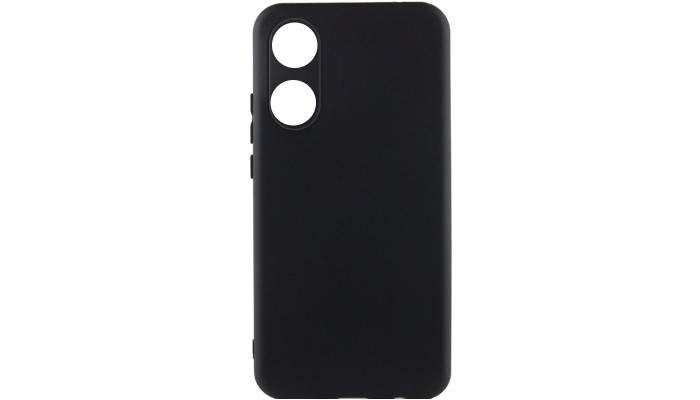 Чехол Silicone Cover Lakshmi Full Camera (A) для Oppo A58 4G Черный / Black - фото