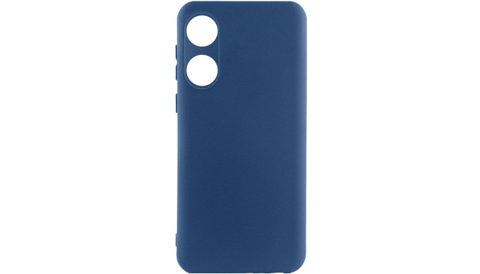 Чехол Silicone Cover Lakshmi Full Camera (A) для Oppo A78 4G Синий / Navy Blue - фото