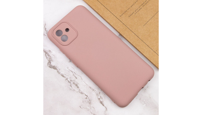 Чехол Silicone Cover Lakshmi Full Camera (A) для Samsung Galaxy A05 Розовый / Pink Sand - фото
