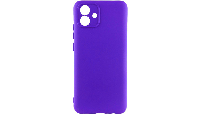 Чохол Silicone Cover Lakshmi Full Camera (A) для Samsung Galaxy A05 Синій / Iris - фото