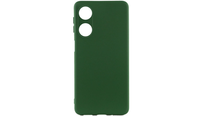 Чохол Silicone Cover Lakshmi Full Camera (A) для Oppo A38 / A18 Зелений / Dark green - фото