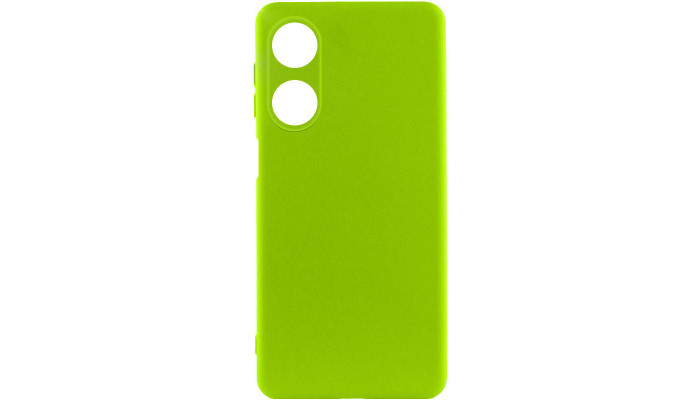 Чохол Silicone Cover Lakshmi Full Camera (A) для Oppo A38 / A18 Салатовий / Neon Green - фото