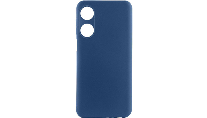 Чехол Silicone Cover Lakshmi Full Camera (A) для Oppo A38 / A18 Синий / Navy Blue - фото