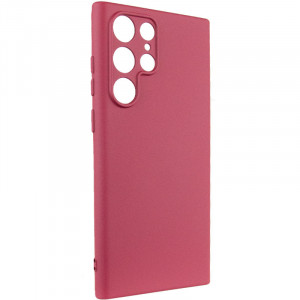 Чехол Silicone Cover Lakshmi Full Camera (A) для Samsung Galaxy S24 Ultra Бордовый / Marsala