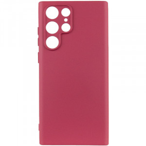 Чехол Silicone Cover Lakshmi Full Camera (A) для Samsung Galaxy S24 Ultra Бордовый / Marsala