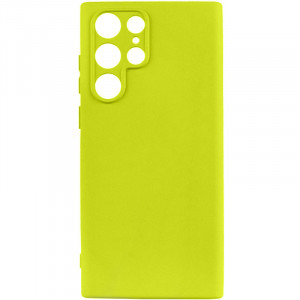 Чехол Silicone Cover Lakshmi Full Camera (A) для Samsung Galaxy S24 Ultra Желтый / Flash