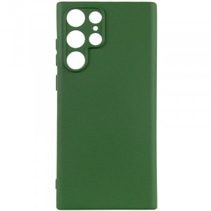 Чехол Silicone Cover Lakshmi Full Camera (A) для Samsung Galaxy S24 Ultra Зеленый / Dark green