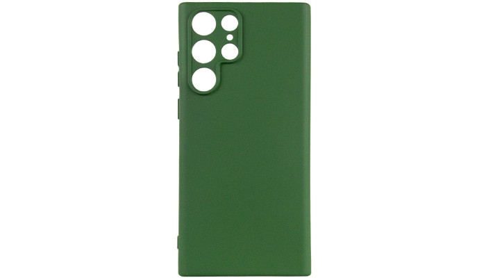 Чехол Silicone Cover Lakshmi Full Camera (A) для Samsung Galaxy S24 Ultra Зеленый / Dark green - фото
