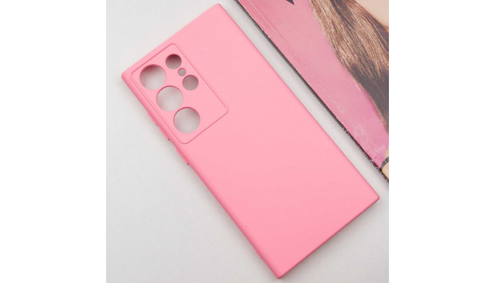 Чехол Silicone Cover Lakshmi Full Camera (A) для Samsung Galaxy S24 Ultra Розовый / Pink - фото