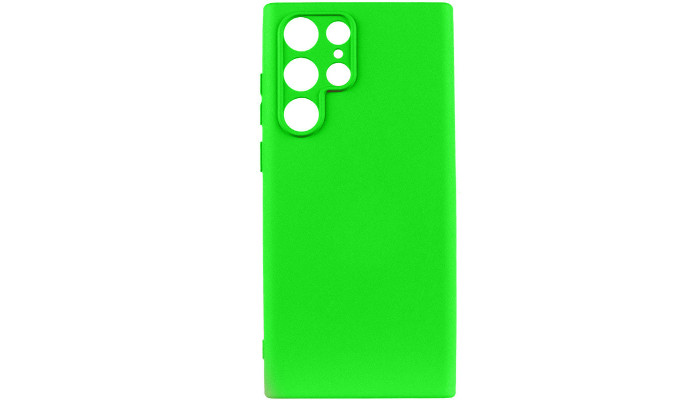 Чехол Silicone Cover Lakshmi Full Camera (A) для Samsung Galaxy S24 Ultra Салатовый / Neon Green - фото