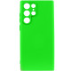 Чехол Silicone Cover Lakshmi Full Camera (A) для Samsung Galaxy S24 Ultra Салатовый / Neon Green - фото