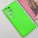 Чехол Silicone Cover Lakshmi Full Camera (A) для Samsung Galaxy S24 Ultra Салатовый / Neon Green - фото