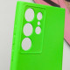 Чехол Silicone Cover Lakshmi Full Camera (A) для Samsung Galaxy S24 Ultra Салатовый / Neon Green - фото