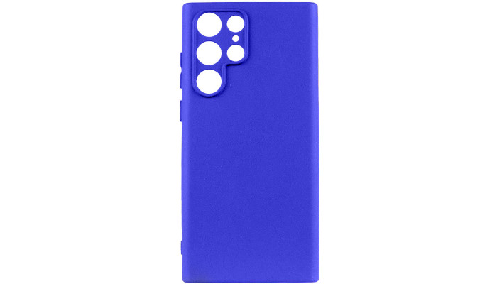 Чехол Silicone Cover Lakshmi Full Camera (A) для Samsung Galaxy S24 Ultra Синий / Iris - фото