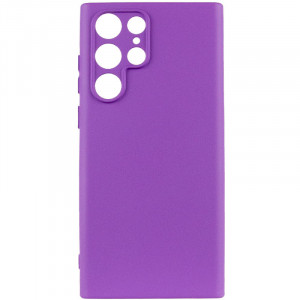 Чехол Silicone Cover Lakshmi Full Camera (A) для Samsung Galaxy S24 Ultra Фиолетовый / Purple