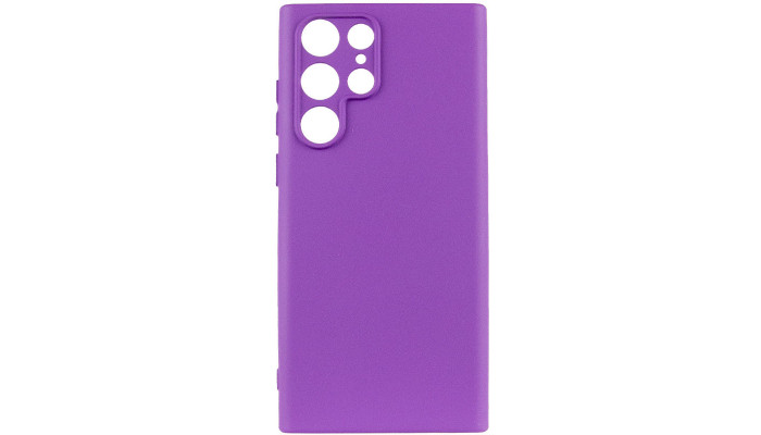 Чехол Silicone Cover Lakshmi Full Camera (A) для Samsung Galaxy S24 Ultra Фиолетовый / Purple - фото
