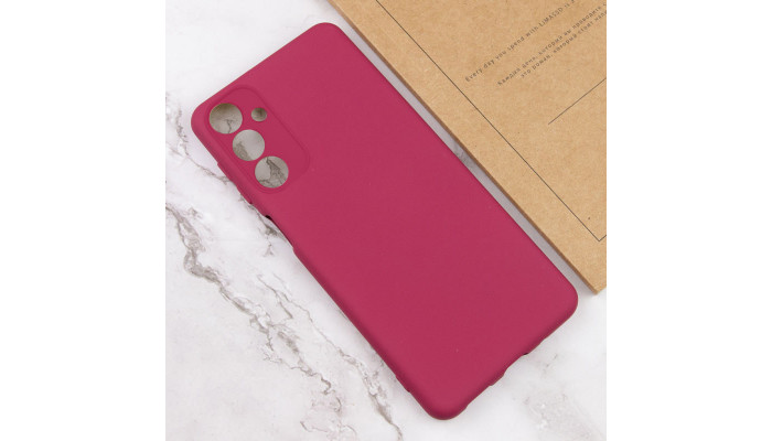 Чохол Silicone Cover Lakshmi Full Camera (A) для Samsung Galaxy A15 4G/5G / M15 5G Бордовий / Marsala - фото