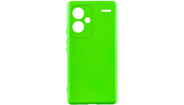 Чехол Silicone Cover Lakshmi Full Camera (A) для Xiaomi Redmi Note 13 Pro+ Салатовый / Neon Green - фото
