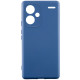 Чехол Silicone Cover Lakshmi Full Camera (A) для Xiaomi Redmi Note 13 Pro+ Синий / Navy Blue - фото