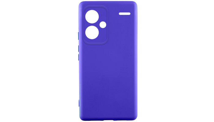 Чехол Silicone Cover Lakshmi Full Camera (A) для Xiaomi Redmi Note 13 Pro+ Синий / Iris - фото