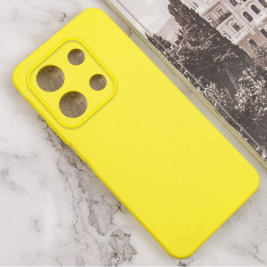 Чохол Silicone Cover Lakshmi Full Camera (A) для Xiaomi Redmi Note 13 4G Жовтий / Flash