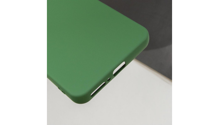 Чехол Silicone Cover Lakshmi Full Camera (A) для Xiaomi Redmi Note 13 4G Зеленый / Dark green - фото