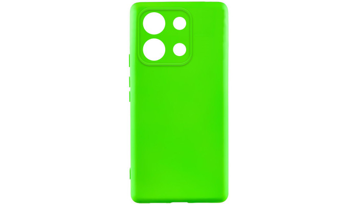 Чехол Silicone Cover Lakshmi Full Camera (A) для Xiaomi Redmi Note 13 4G Салатовый / Neon Green - фото