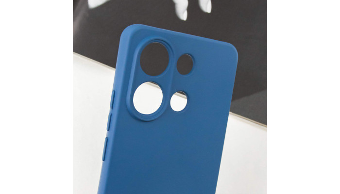 Чехол Silicone Cover Lakshmi Full Camera (A) для Xiaomi Redmi Note 13 4G Синий / Navy Blue - фото