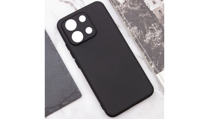 Чехол Silicone Cover Lakshmi Full Camera (A) для Xiaomi Redmi Note 13 4G Черный / Black - фото