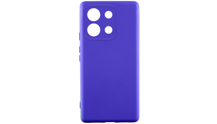 Чехол Silicone Cover Lakshmi Full Camera (A) для Xiaomi Redmi Note 13 4G Синий / Iris - фото