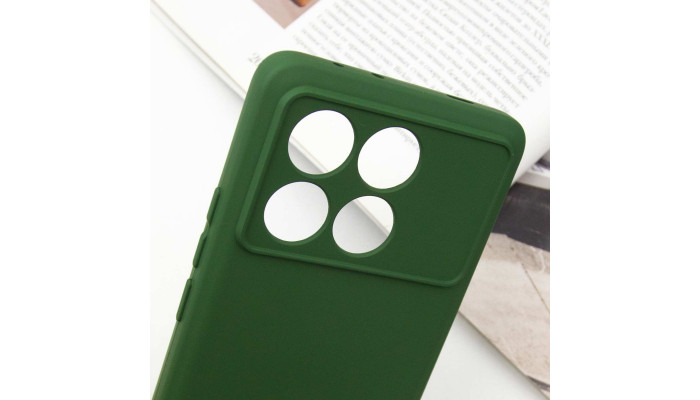 Чехол Silicone Cover Lakshmi Full Camera (A) для Xiaomi Redmi Note 13 Pro 4G / Poco M6 Pro 4G Зеленый / Dark green - фото