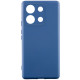Чехол Silicone Cover Lakshmi Full Camera (A) для Xiaomi Redmi Note 13 Pro 4G / Poco M6 Pro 4G Синий / Navy Blue - фото