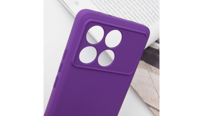 Чохол Silicone Cover Lakshmi Full Camera (A) для Xiaomi Poco X6 / Note 13 Pro 5G Фіолетовий / Purple - фото