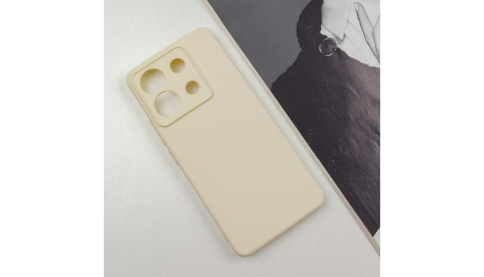 Чехол Silicone Cover Lakshmi Full Camera (A) для Xiaomi Poco X6 / Note 13 Pro 5G Песочный / Sand - фото