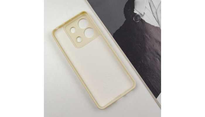 Чехол Silicone Cover Lakshmi Full Camera (A) для Xiaomi Poco X6 / Note 13 Pro 5G Песочный / Sand - фото