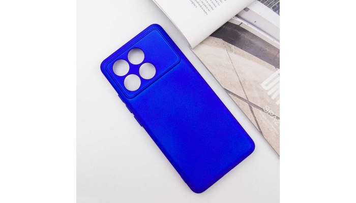 Чохол Silicone Cover Lakshmi Full Camera (A) для Xiaomi Poco X6 Pro Синій / Iris - фото