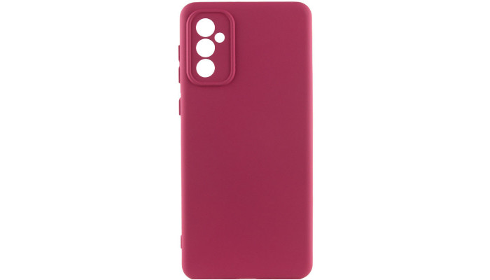 Чохол Silicone Cover Lakshmi Full Camera (A) для Samsung Galaxy A55 Бордовий / Marsala - фото